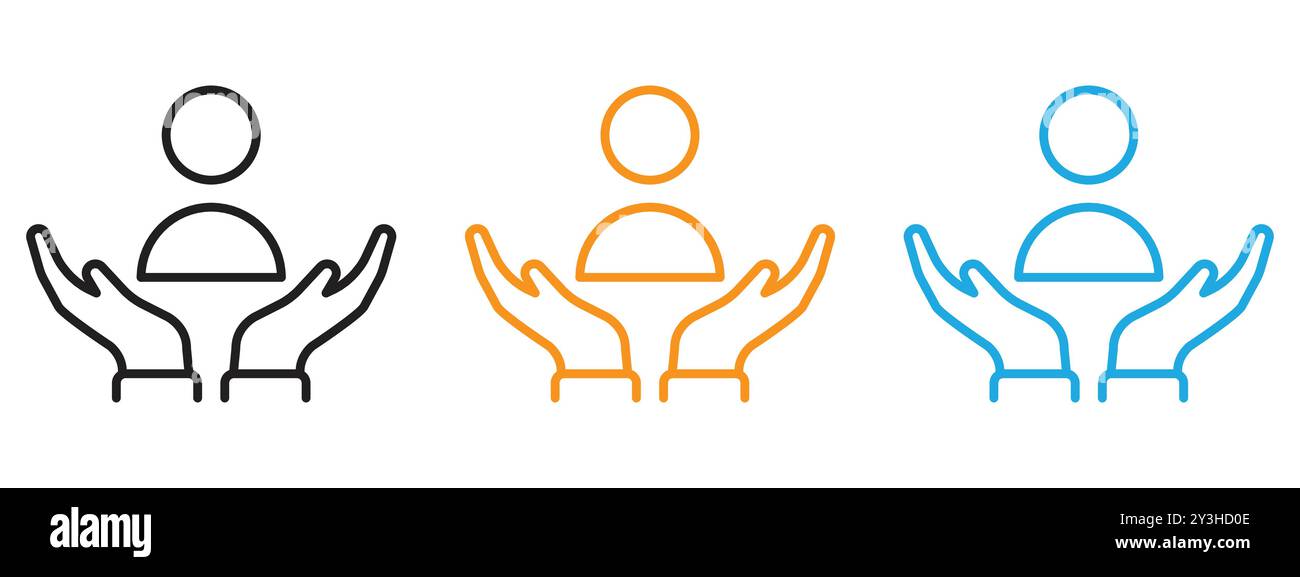 Support icon vector logo set collection for web app ui Stock Vector ...