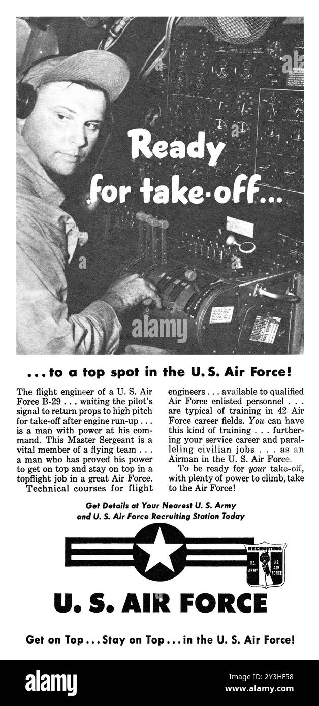 1950s military ad Cut Out Stock Images &amp; Pictures - Alamy