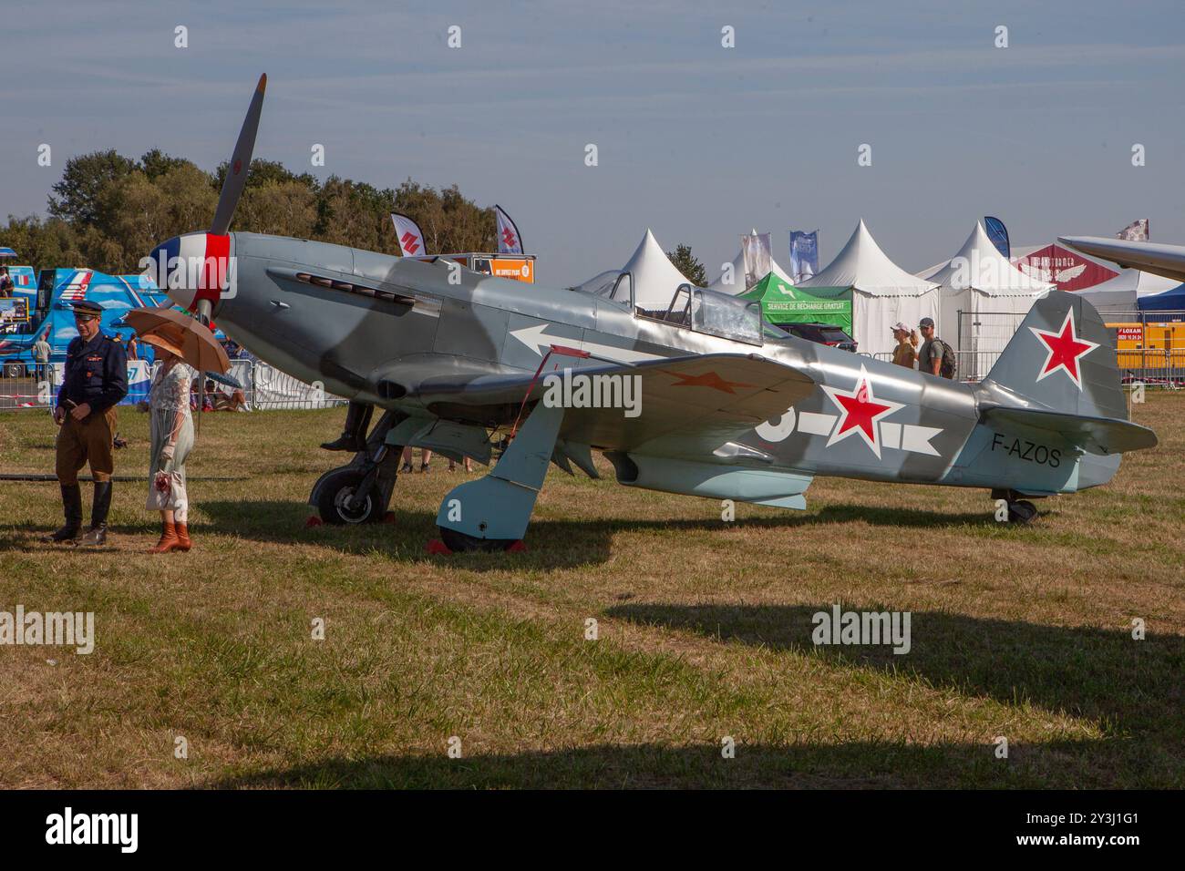 The Air Legend festival at Villaroche aerodrome, every second weekend of September. It is one of the largest gatherings of its kind in Europe Stock Photo