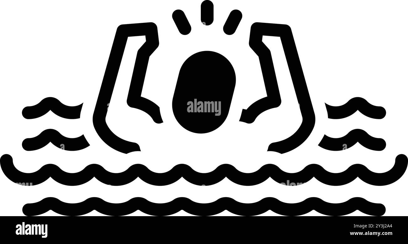 Drowning in water Black and White Stock Photos & Images - Alamy