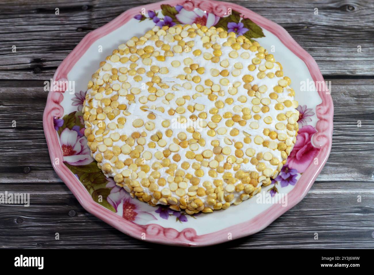 Chickpeas candy disc sweets, an Eastern candy made as a celebration of ...