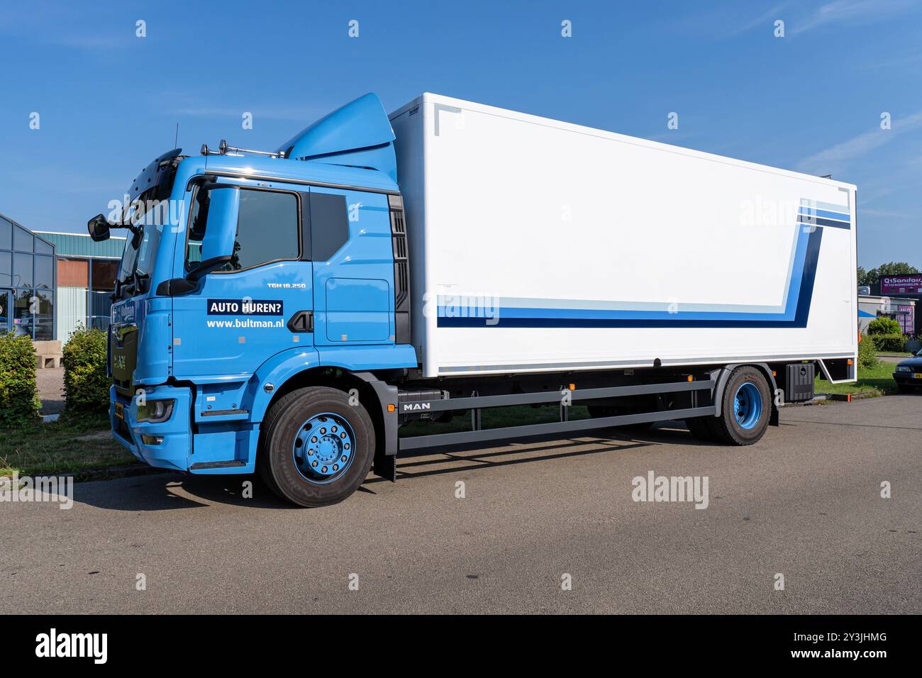 Bultman MAN TGM rental truck Stock Photo - Alamy