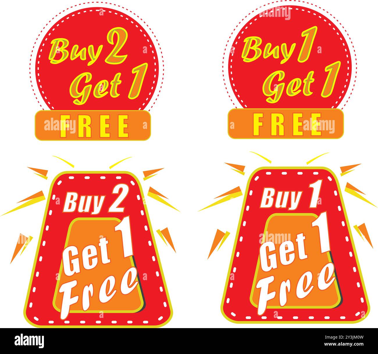 Buy 1 get 1 free template Cut Out Stock Images Pictures Alamy
