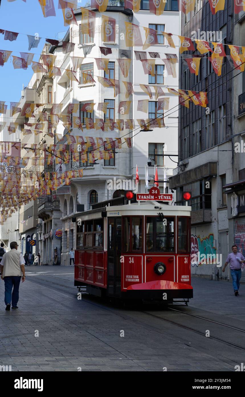 Tram of Pera, Beyoğlu, Istanbul, Turkey, Europe-Asia Stock Photo - Alamy