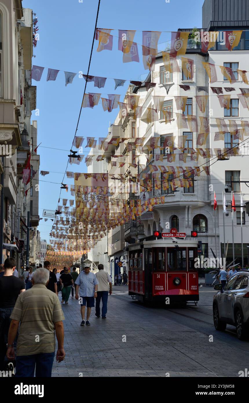 Tram of Pera, Beyoğlu, Istanbul, Turkey, Europe-Asia Stock Photo - Alamy