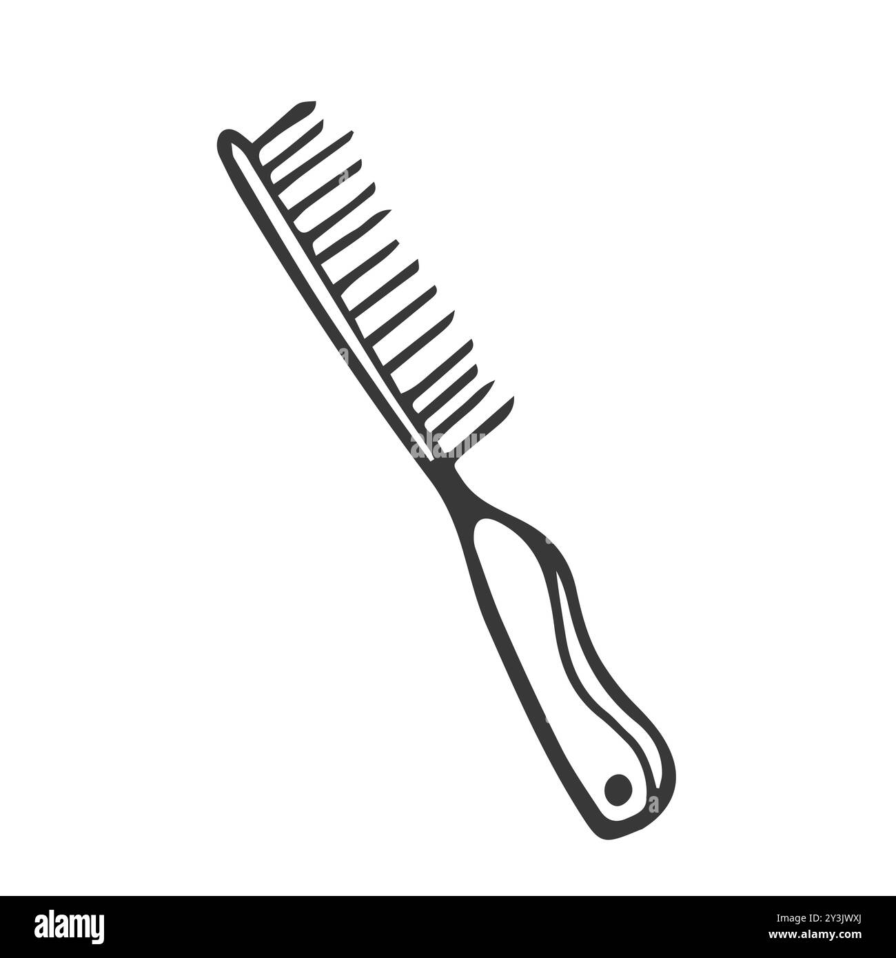 Cartoon comb Black and White Stock Photos & Images - Alamy