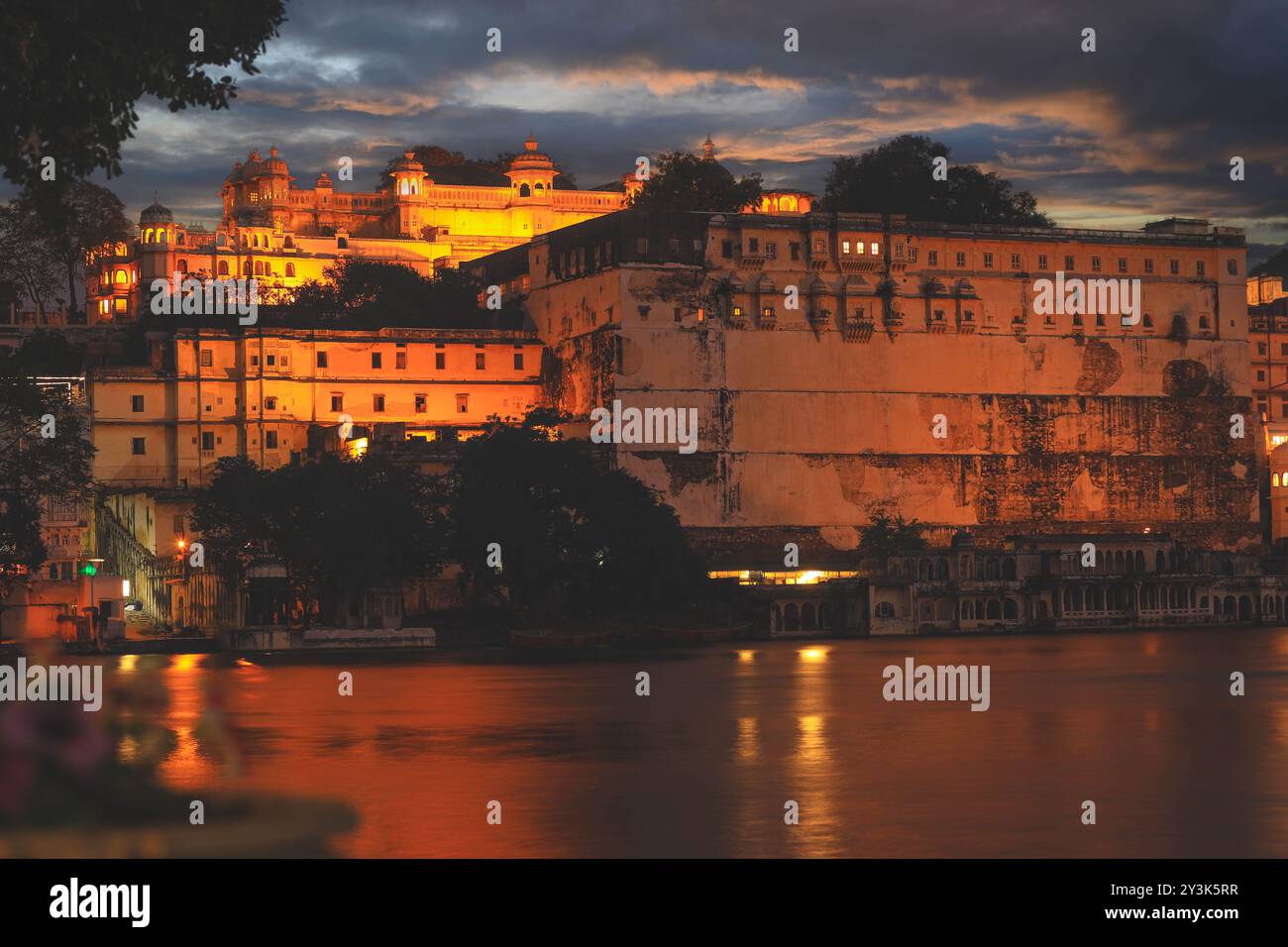 Udaipur City Palace in Rajasthan is one of the major tourist attractions in India Stock Photo