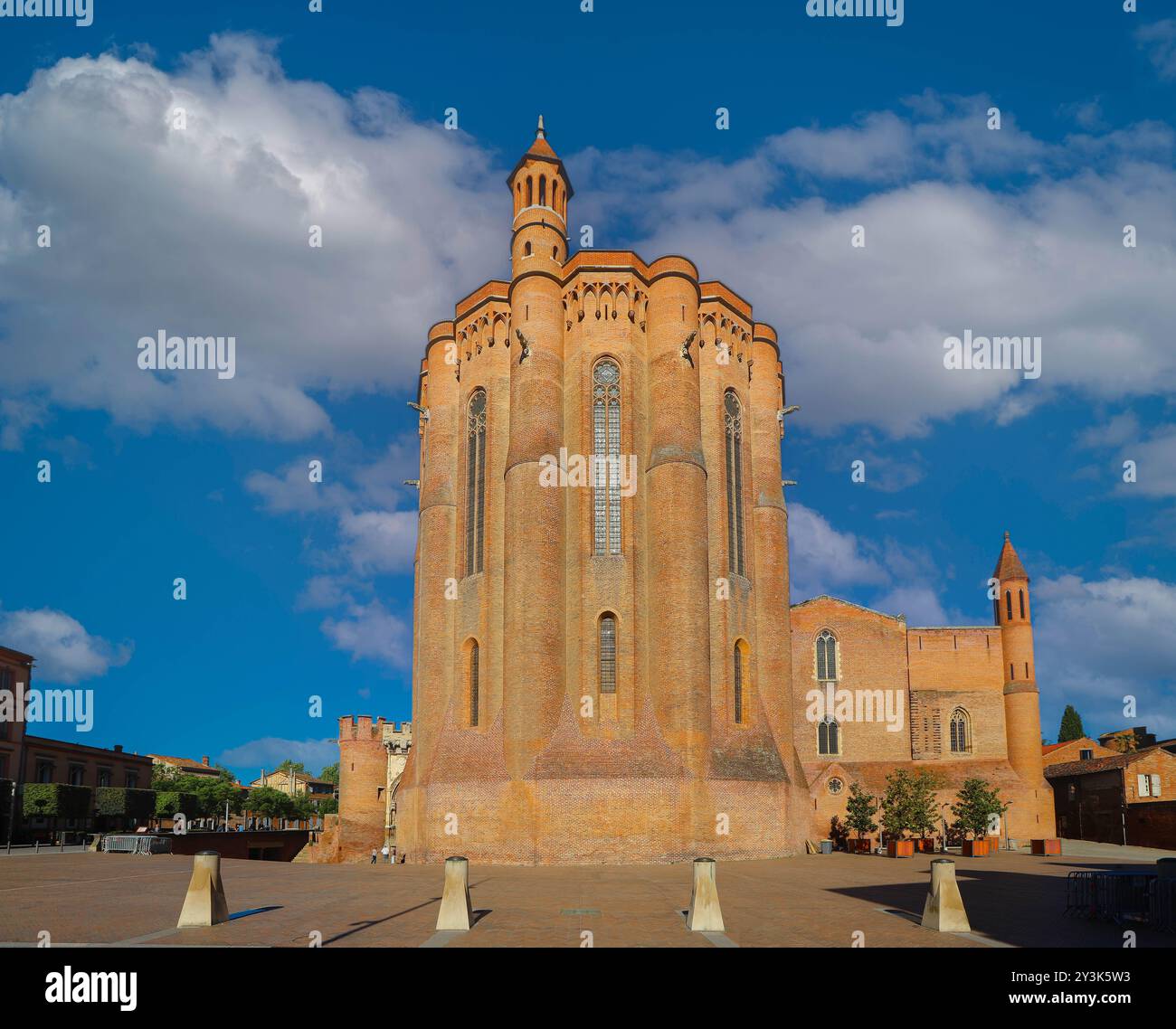 View of Sainte cecile Cathedral in Aibi, located in Midi-Pyrénées region of the Tarn department, France Stock Photo