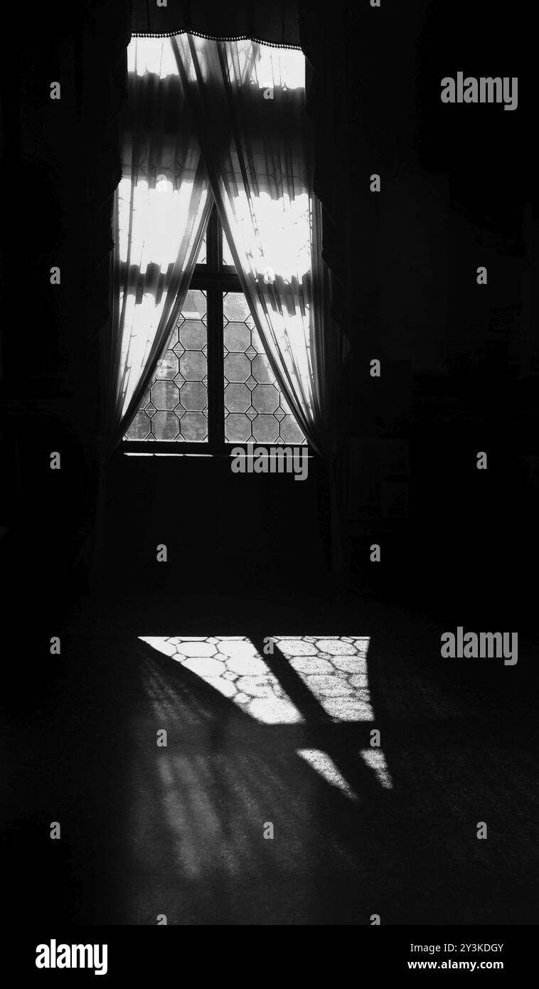 Reflections in window closed Black and White Stock Photos & Images - Alamy