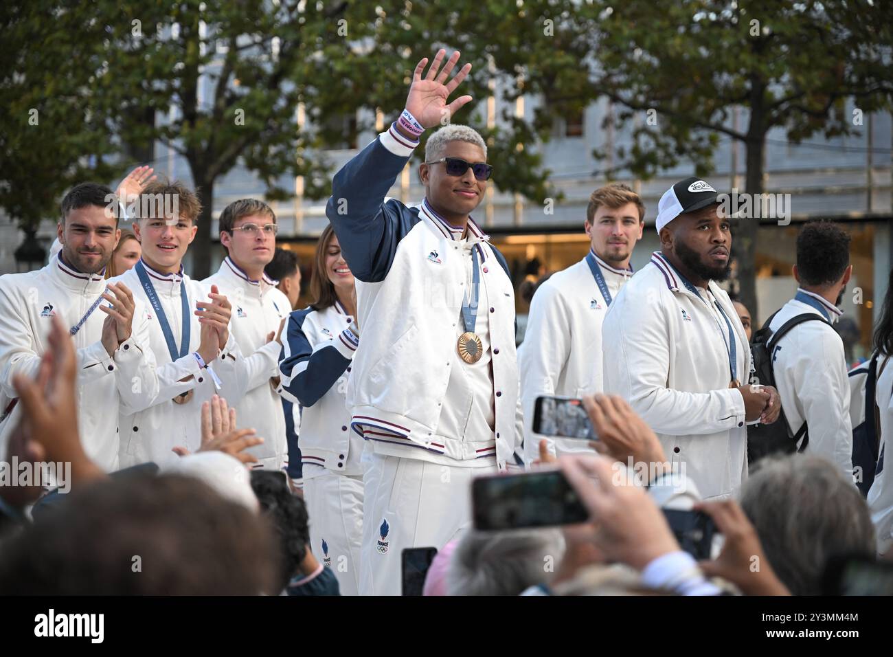Paris, France. 14th Sep, 2024. French athletes during the Parade of ...