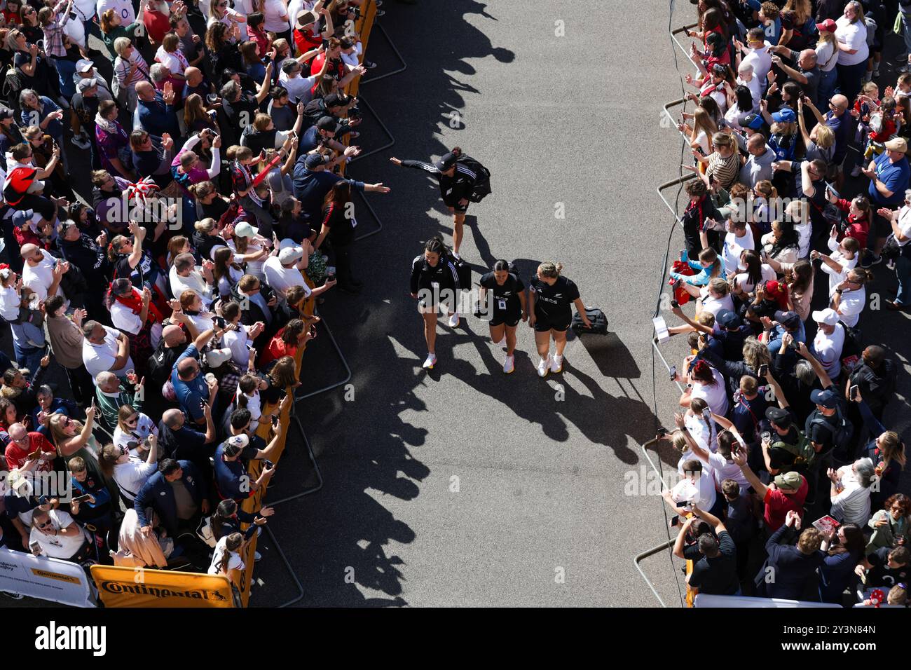 London, UK. 14th Sep, 2024. Black Ferns arriving for the England v New Zealand at Allianz Stadium, Twickenham. UK © ️ Credit: Elsie Kibue/Alamy Live News Stock Photo