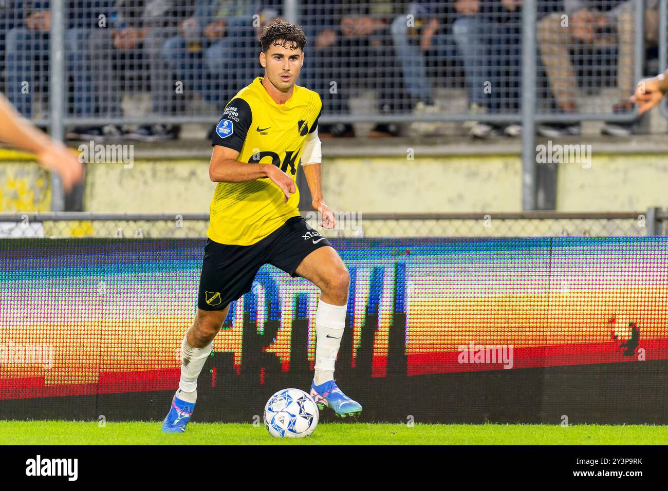 Breda, Netherlands. 14th Sep, 2024. BREDA, NETHERLANDS - SEPTEMBER 14: Matthew Garbett of NAC Breda runs with the ball during the Dutch Eredivisie match between NAC Breda and Fortuna Sittard at Rat Verlegh Stadion on September 14, 2024 in Breda, Netherlands. (Photo by Joris Verwijst/Orange Pictures) Credit: dpa/Alamy Live News Stock Photo