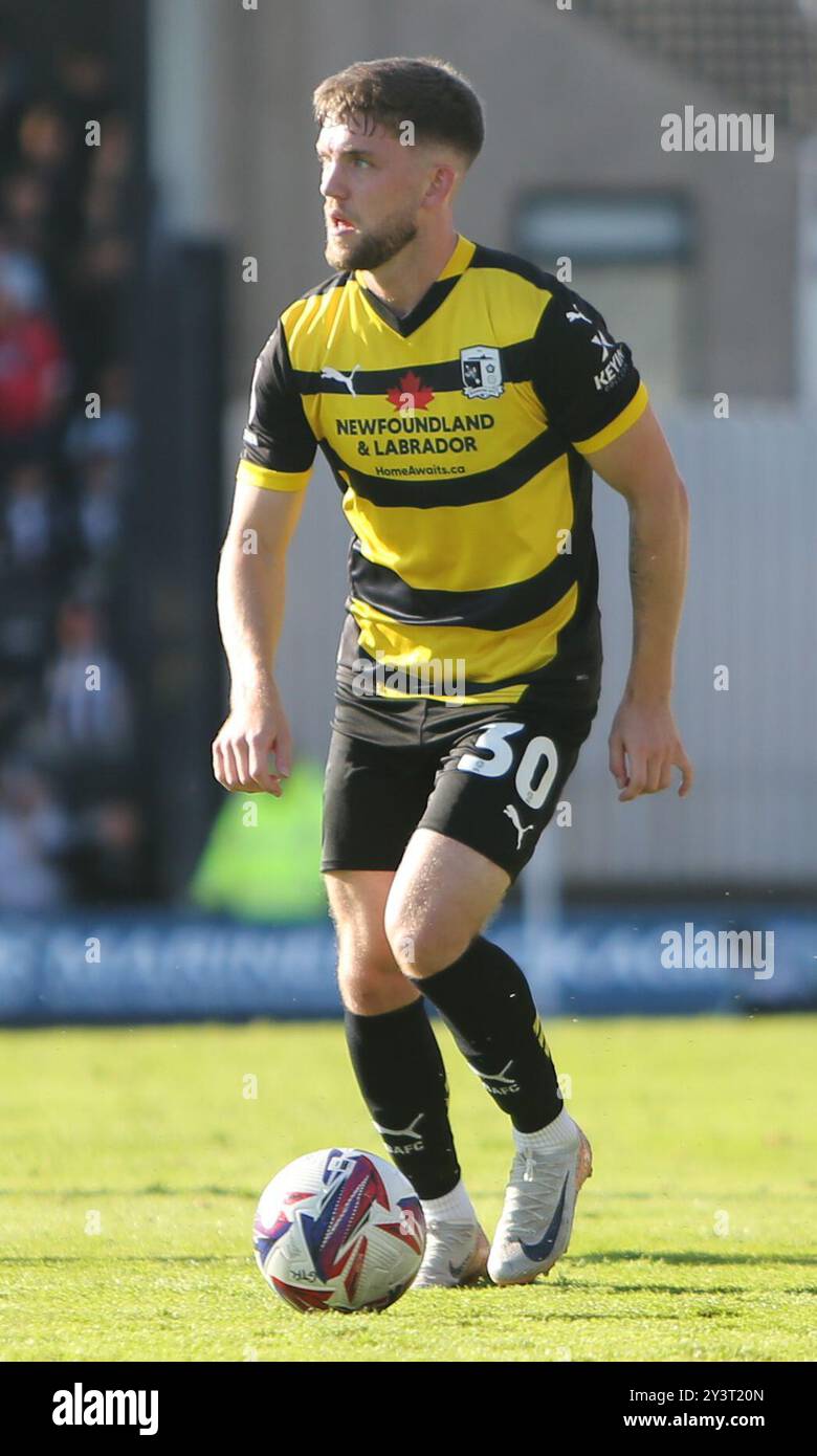 Barrow's Ben Jackson during the Sky Bet League 2 match between Grimsby Town and Barrow at Blundell Park, Cleethorpes on Saturday 14th September 2024. (Photo: Michael Driver | MI News) Credit: MI News & Sport /Alamy Live News Stock Photo