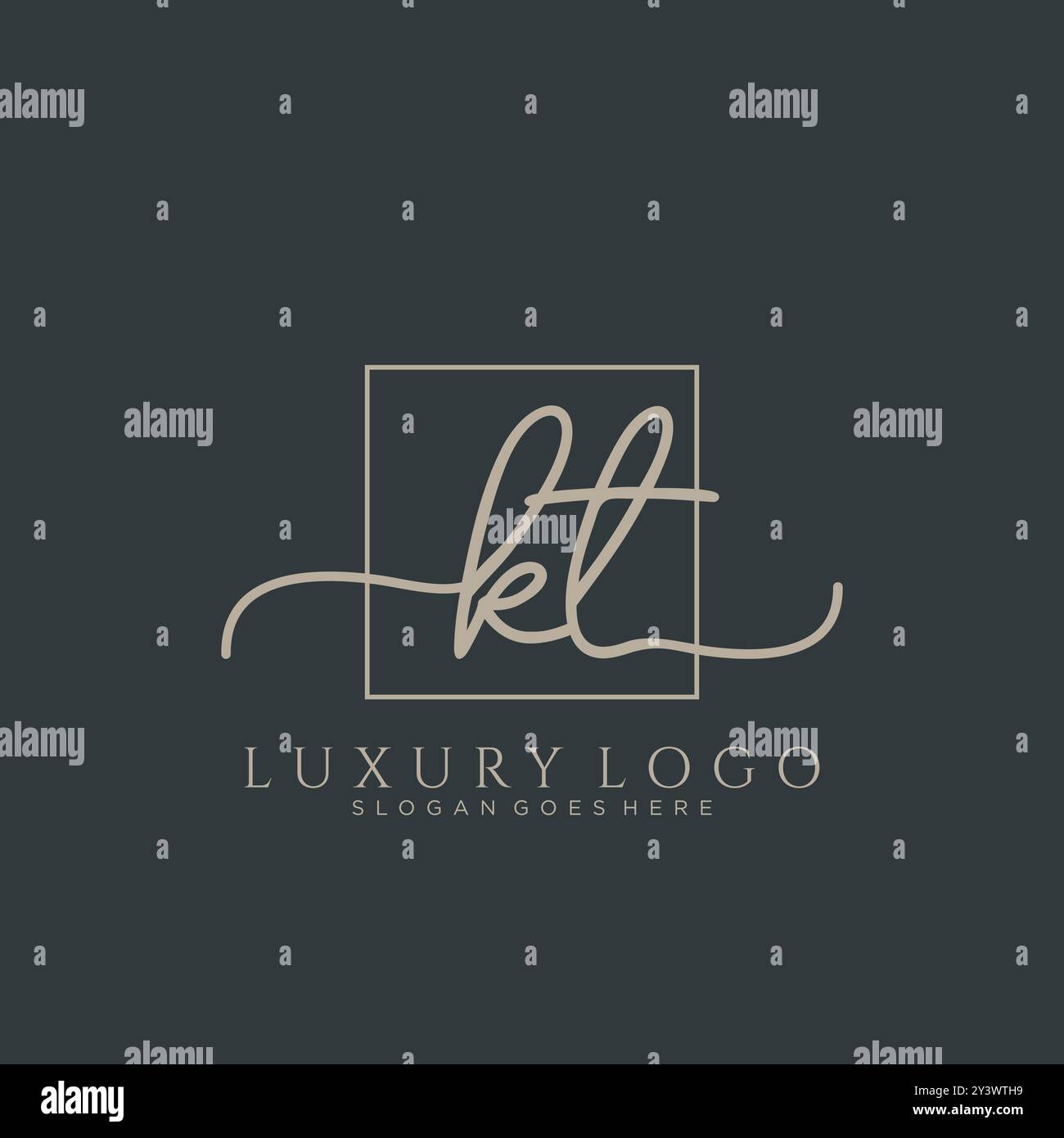 KT Initial handwriting logo design Stock Vector Image & Art - Alamy