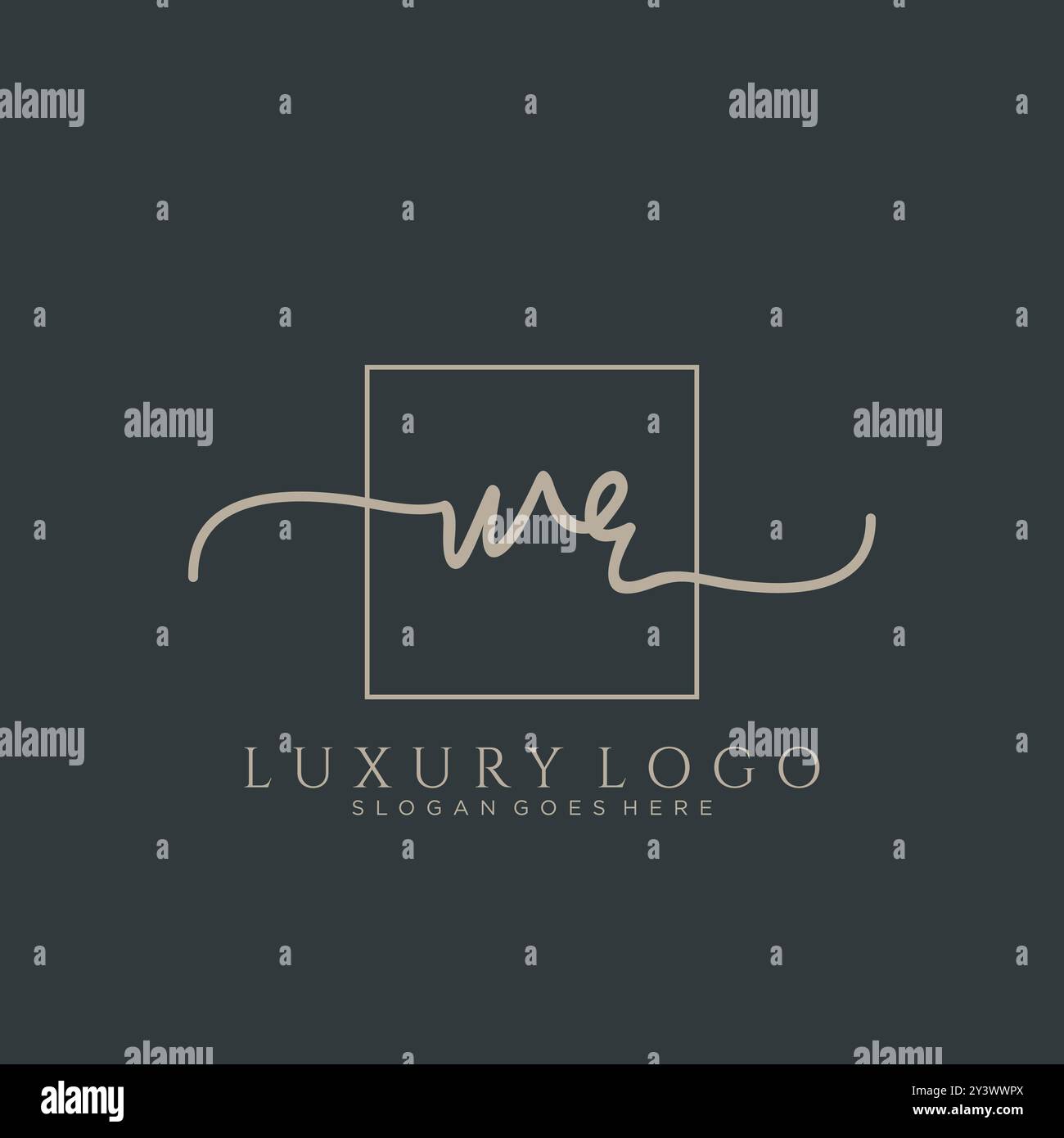 WR Initial handwriting logo design Stock Vector Image & Art - Alamy