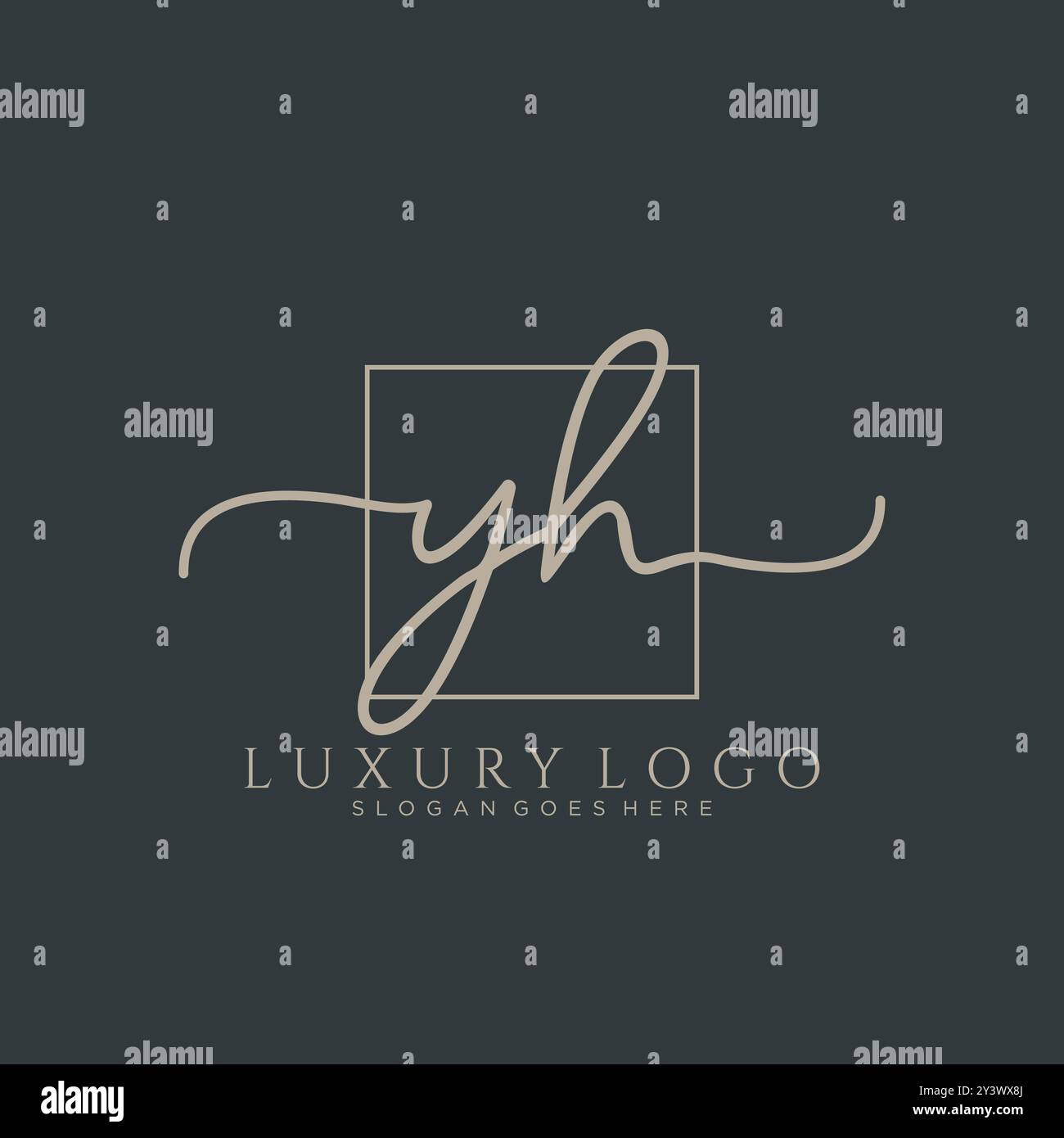 Initial yh logo Stock Vector Images - Alamy