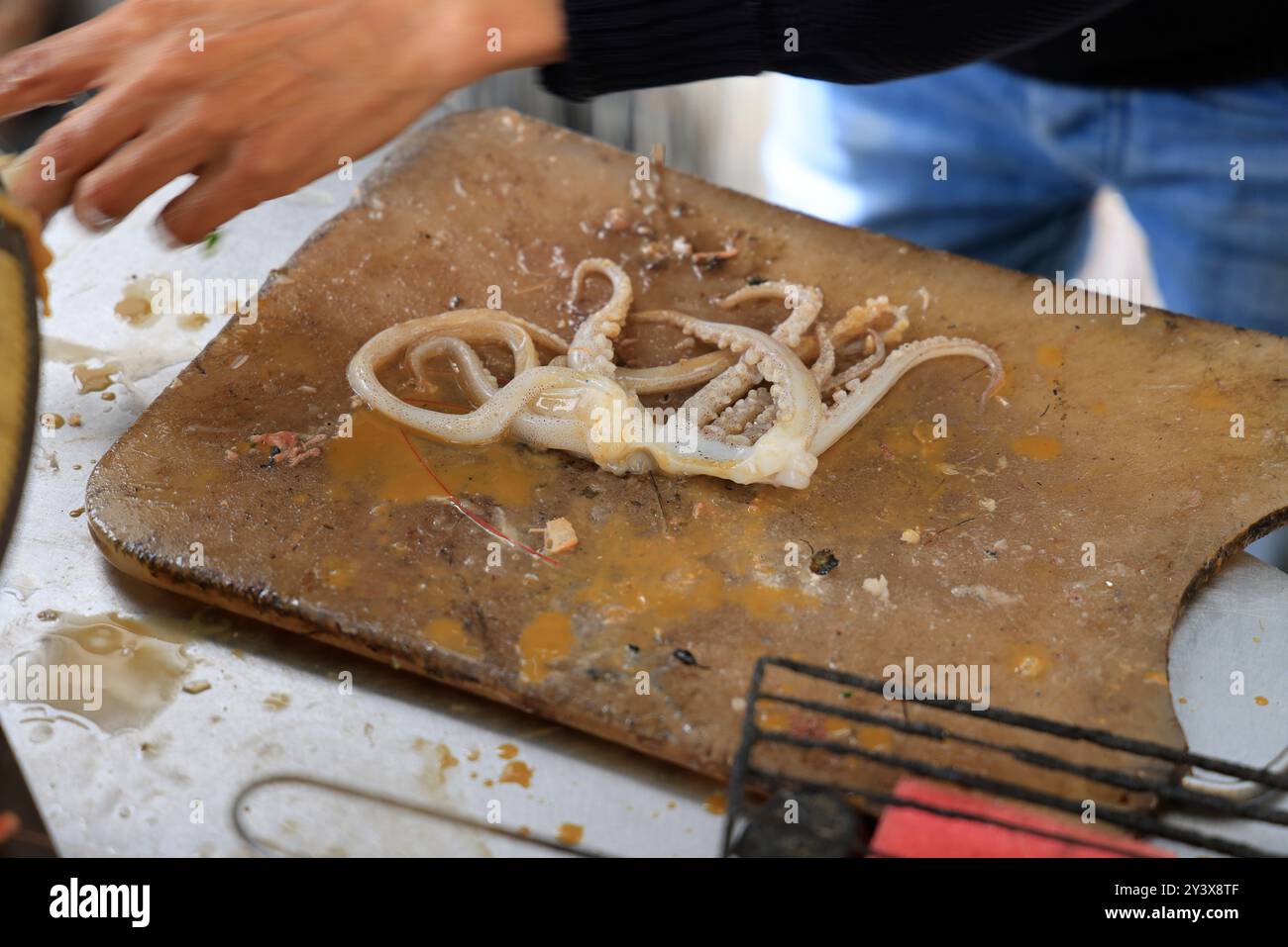 Restaurant serving fresh grilled fish caught in the Atlantic Ocean in