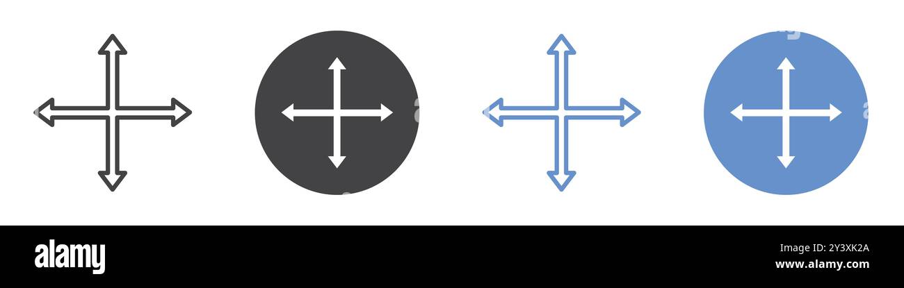 Drag icon Vector symbol or sign set collection in black and white ...