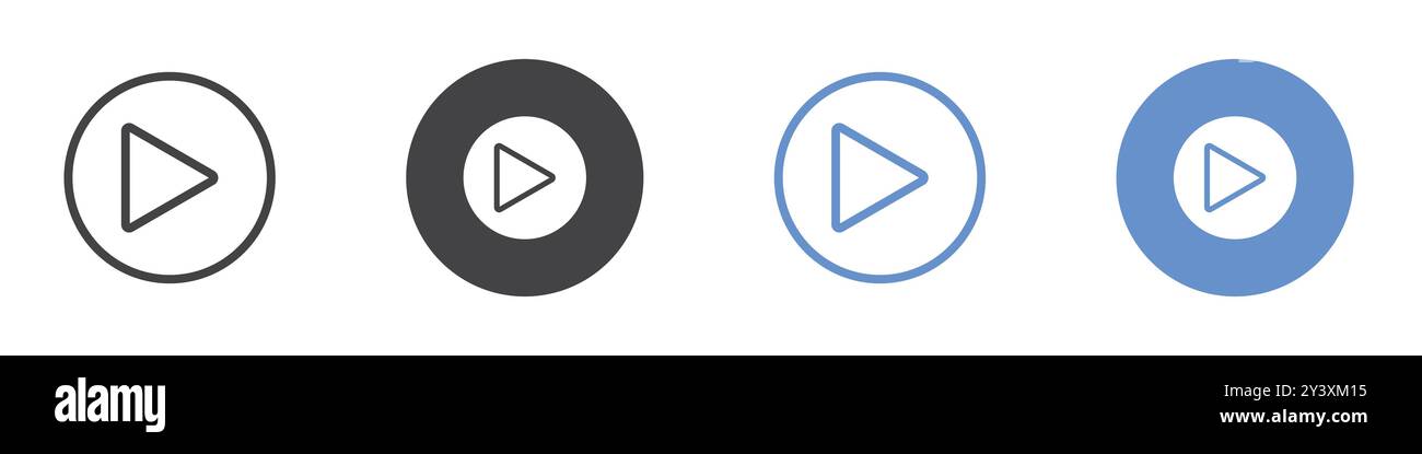 Pause icon Vector symbol or sign set collection in black and white ...