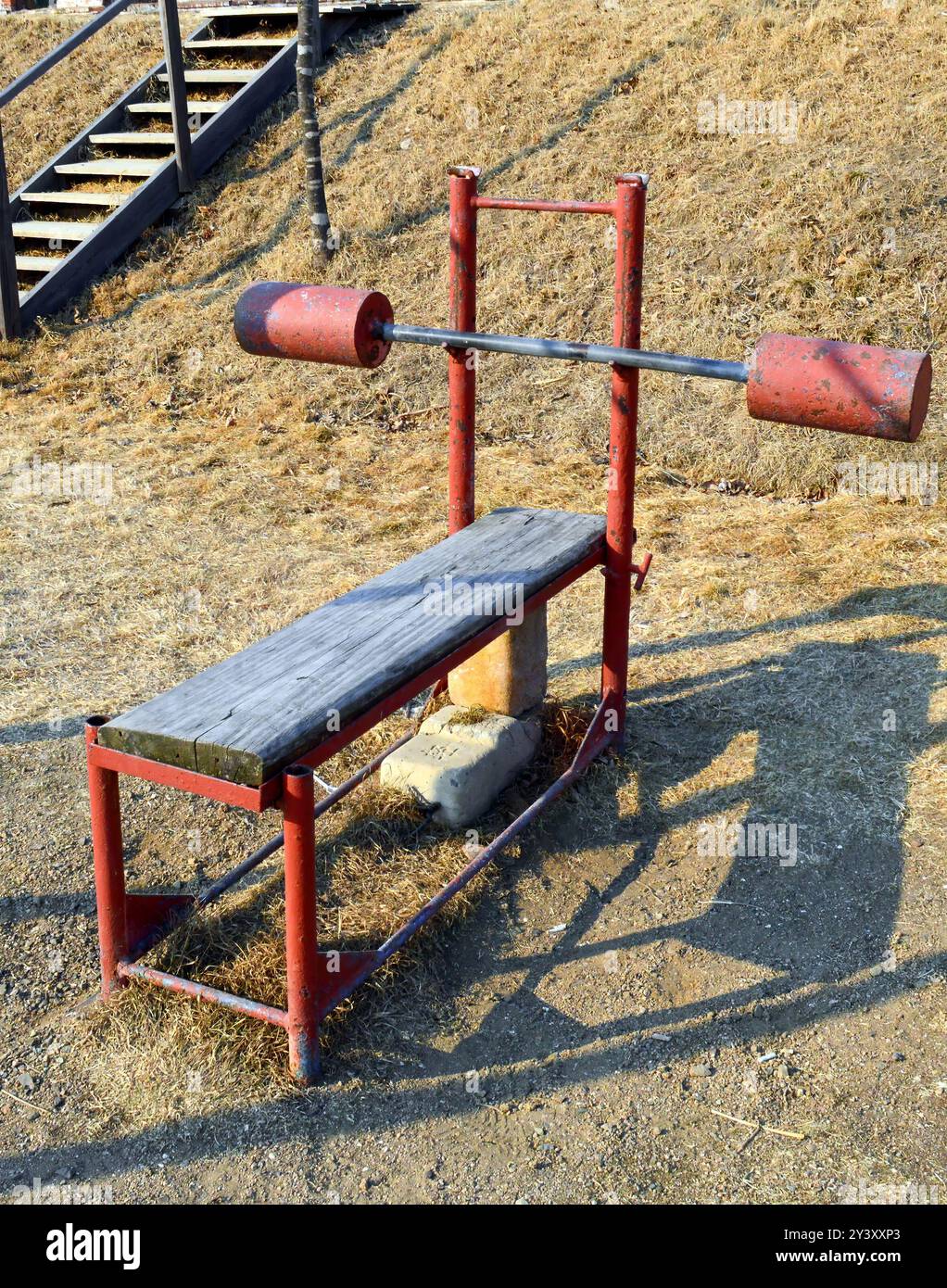 Homemade exercise equipment hi res stock photography and images Alamy