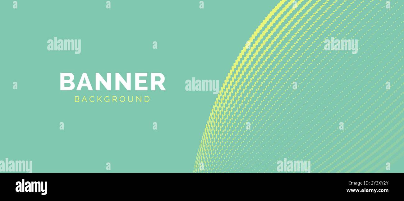 Green Simple Abstract Background Banner Stock Vector