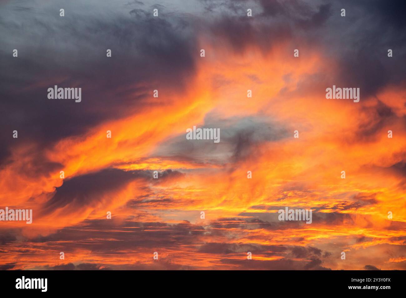 Clouds in red Stock Photo
