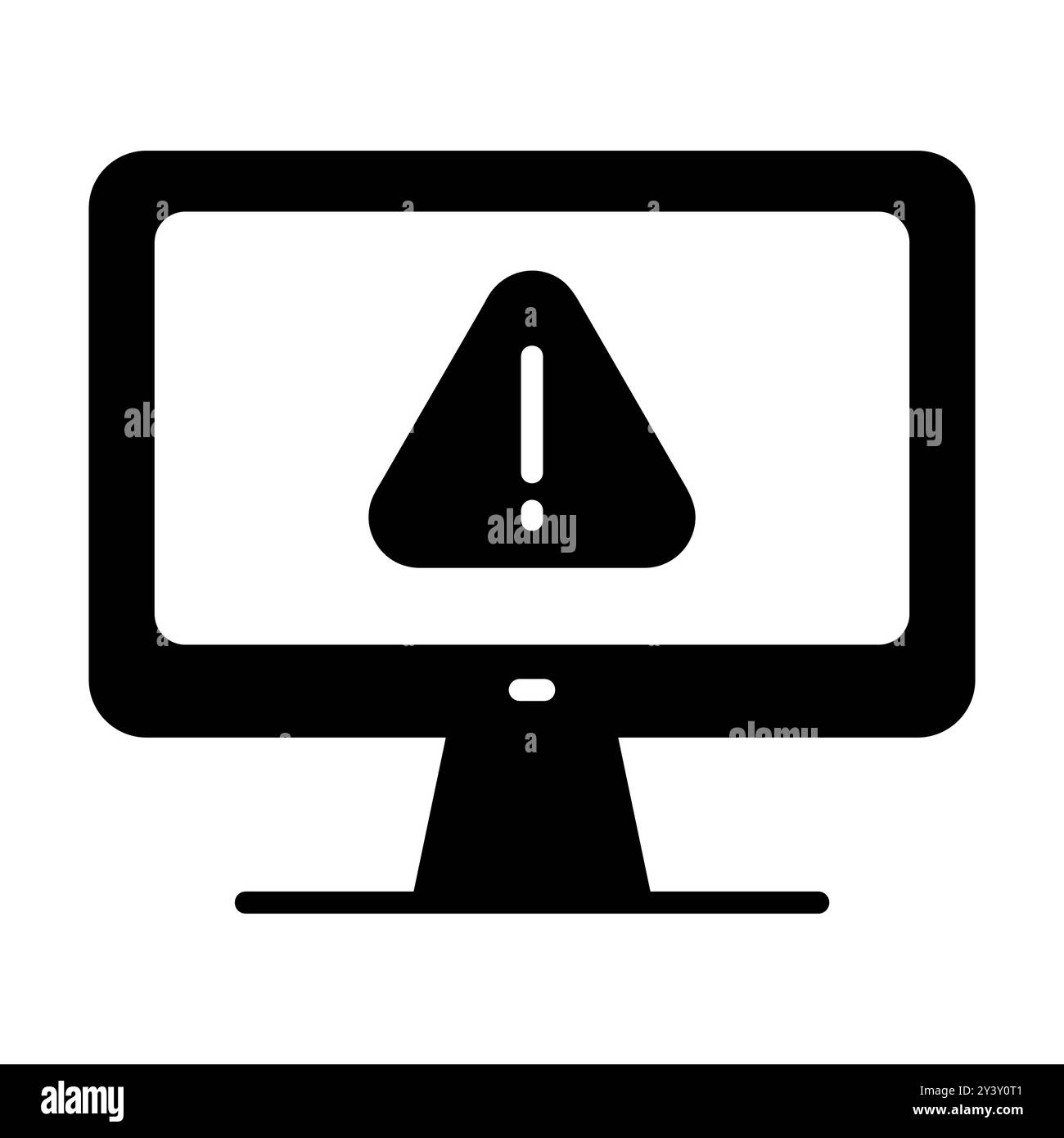 Virus warning screen Black and White Stock Photos & Images - Alamy