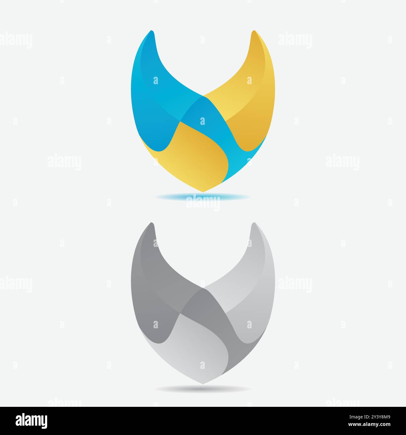 Letter v logo design hi-res stock photography and images - Alamy