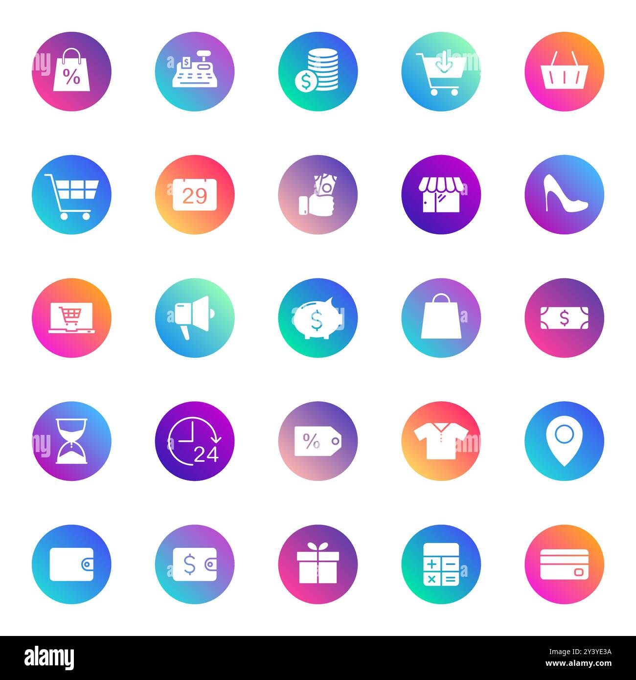 Black Friday vector icons Stock Vector