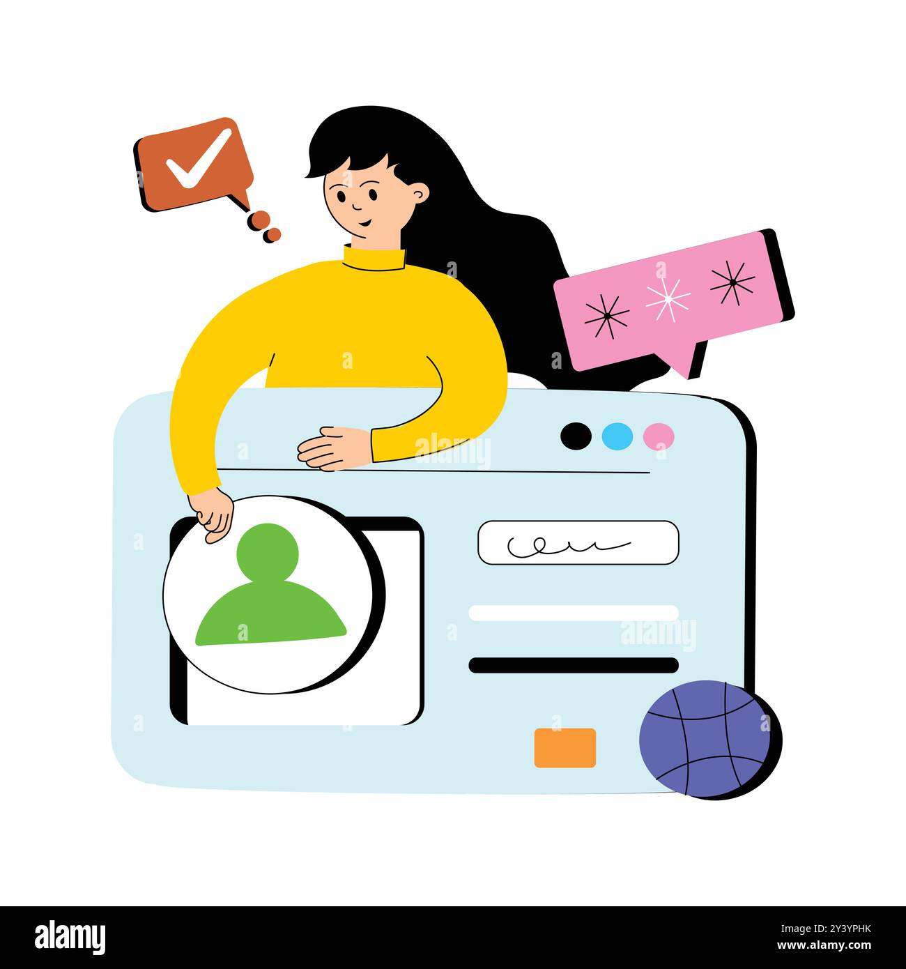 Account consumer Stock Vector Images - Alamy