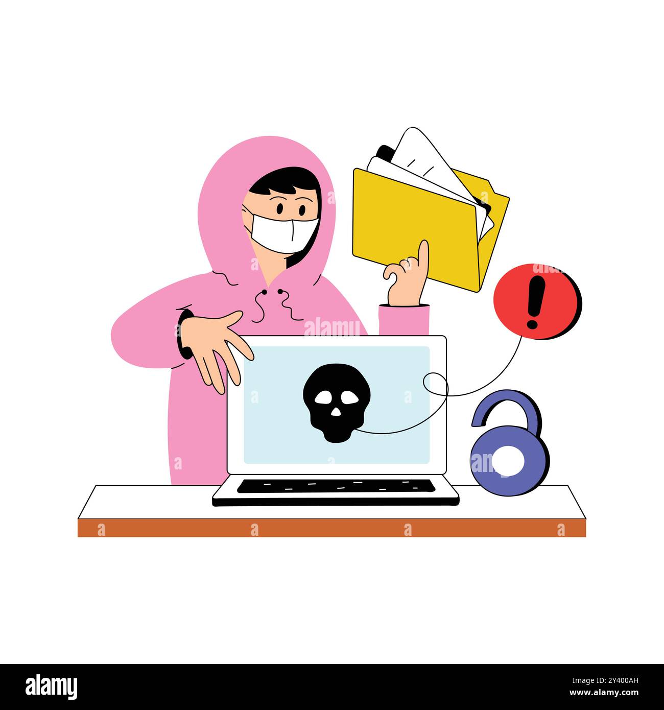 Privacy breach Stock Vector Images - Alamy