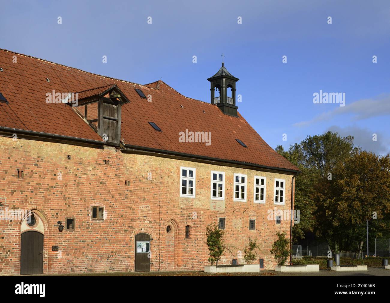 Historical Monastery in the Village Ebstorf, Lower Saxony, Germany, Europe Stock Photo