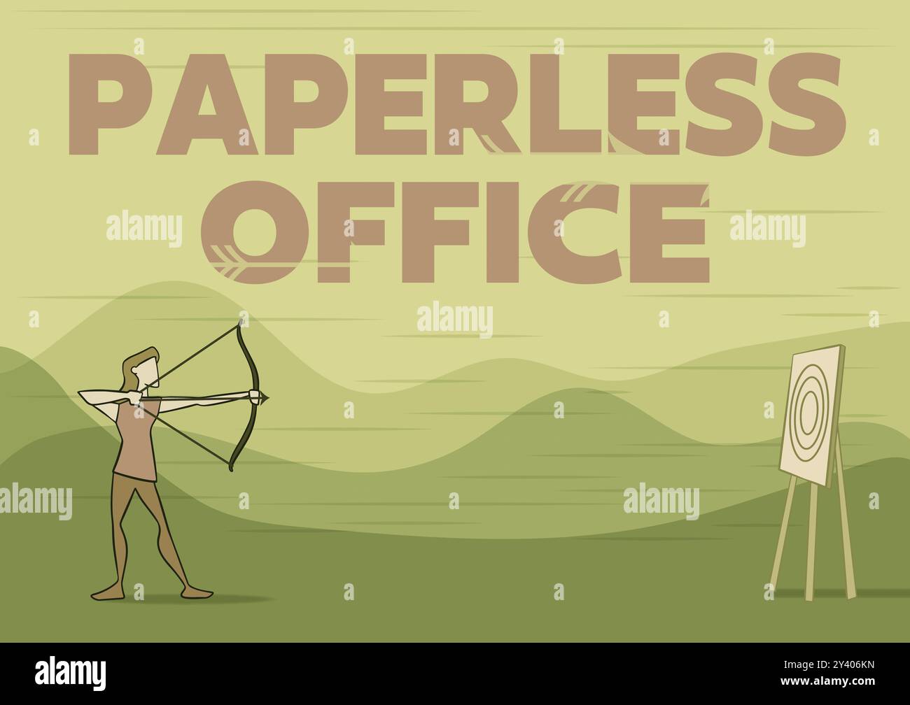 Paperless illustration hi-res stock photography and images - Alamy