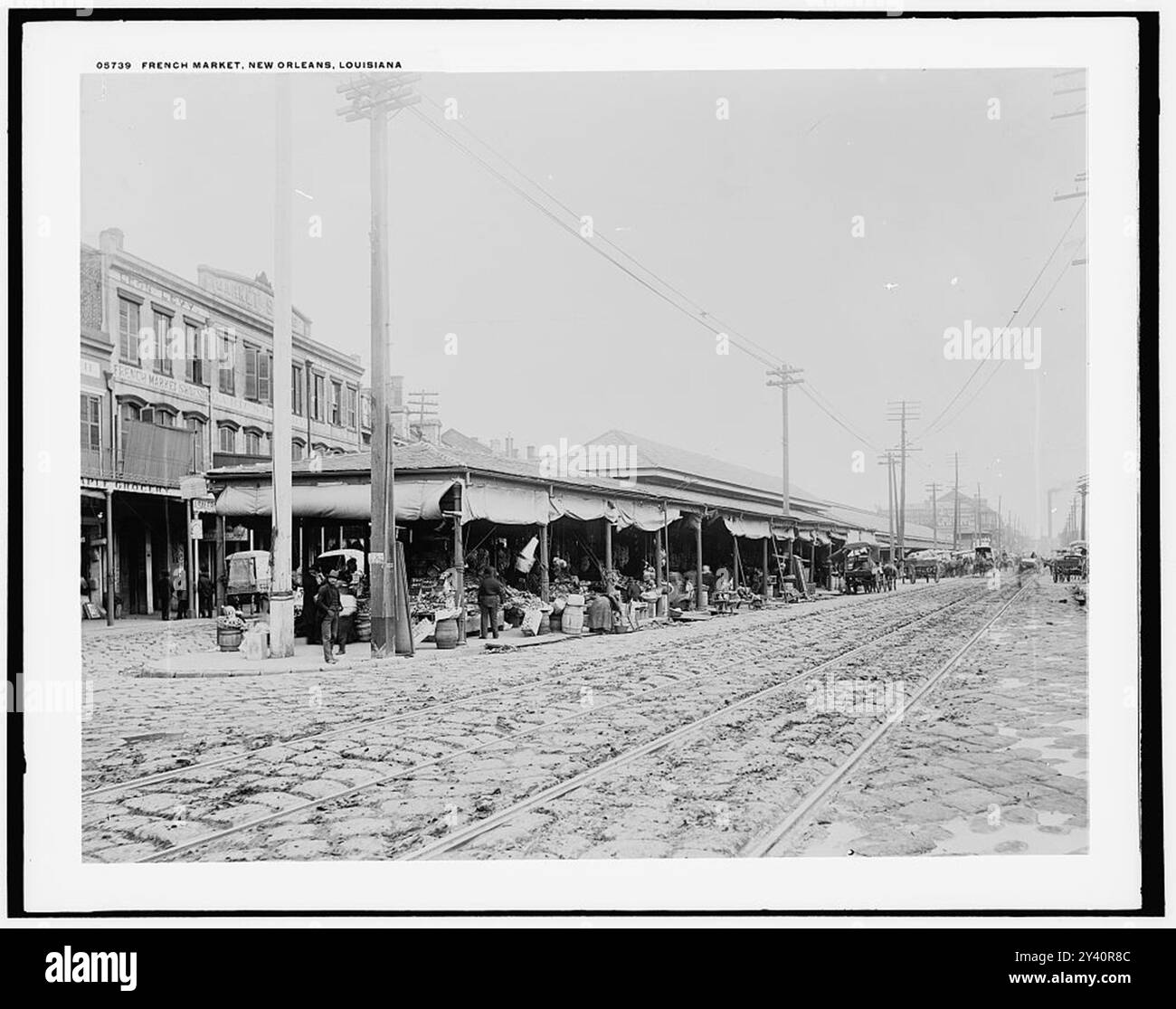 Historic french market Black and White Stock Photos & Images - Alamy