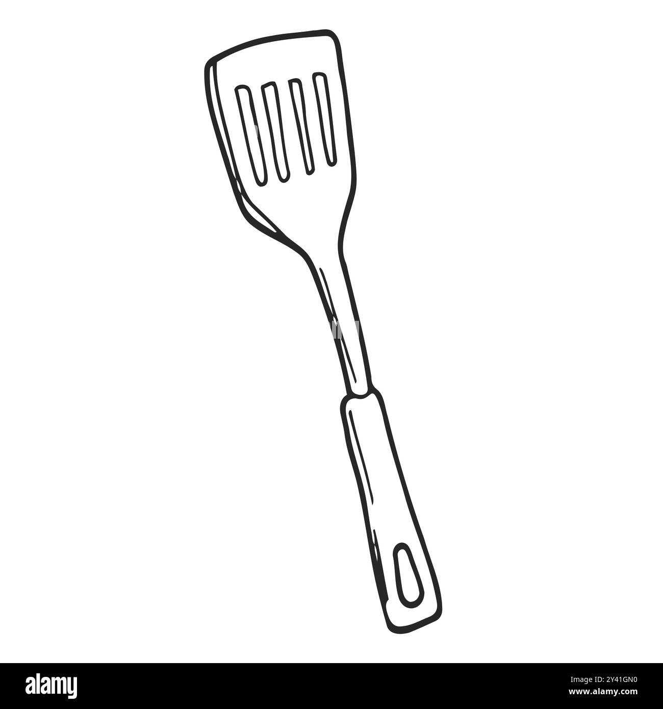 Drawing spatula kitchen cooking utensils hi-res stock photography and images  - Alamy, image size:1300x1390