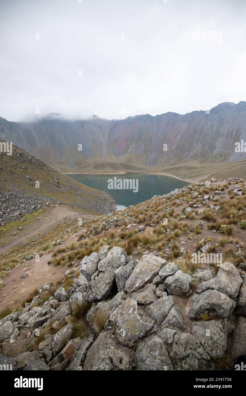 Laguna del Sol ️ in the Nevado de Toluca, a national park located on a ...