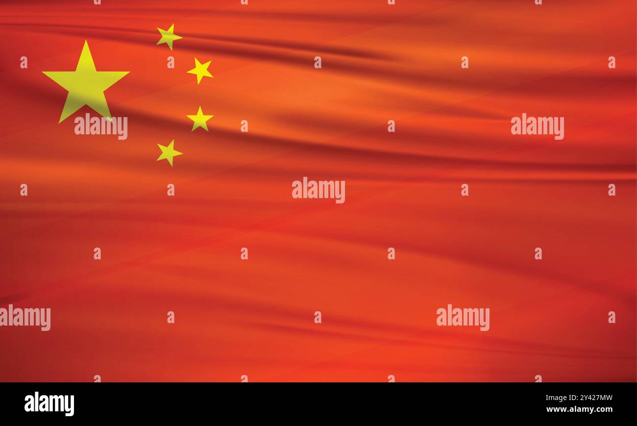 China Flag and Editable Vector China Country Flag Stock Vector