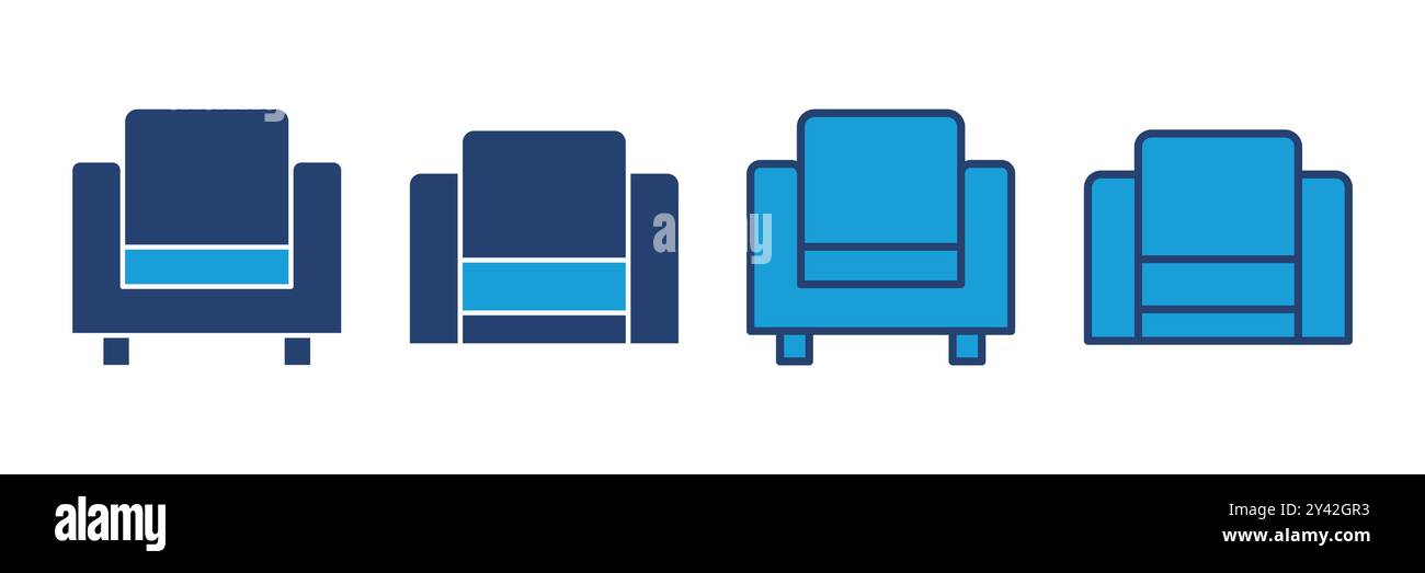 Sofa icon vector. sofa icon illustration Stock Vector