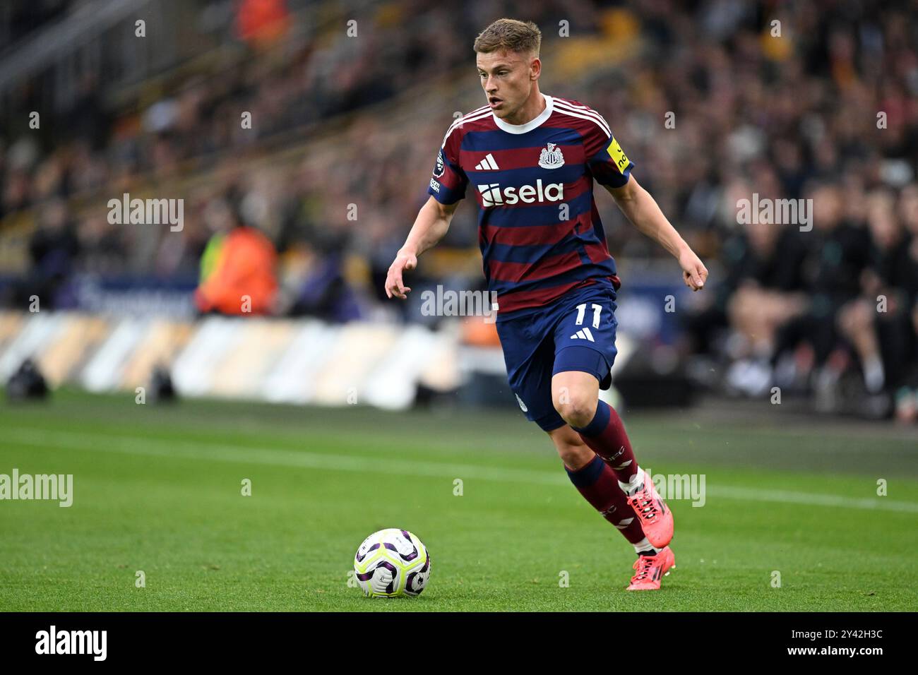 Harvey Barnes #15 of Newcastle United during the Premier League