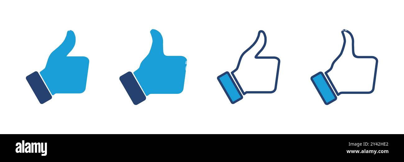 Thumbs up icon vector. Hand like. Like icon vector Stock Vector Image ...