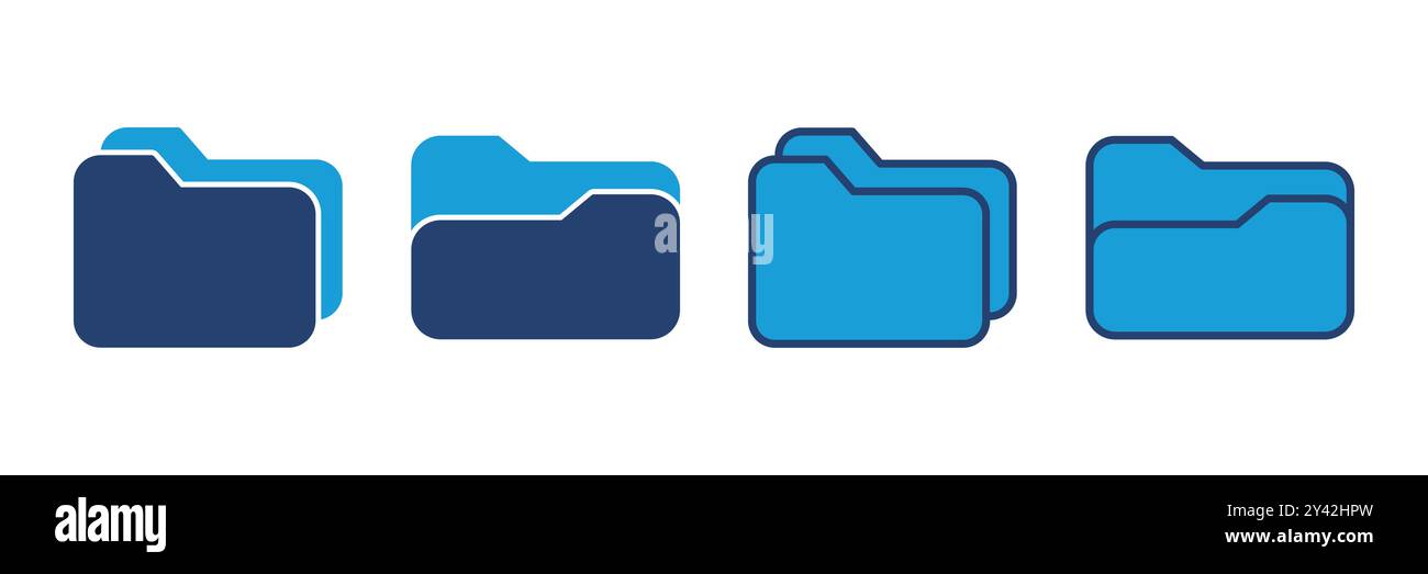 Folder icon vector. folder vector icon Stock Vector