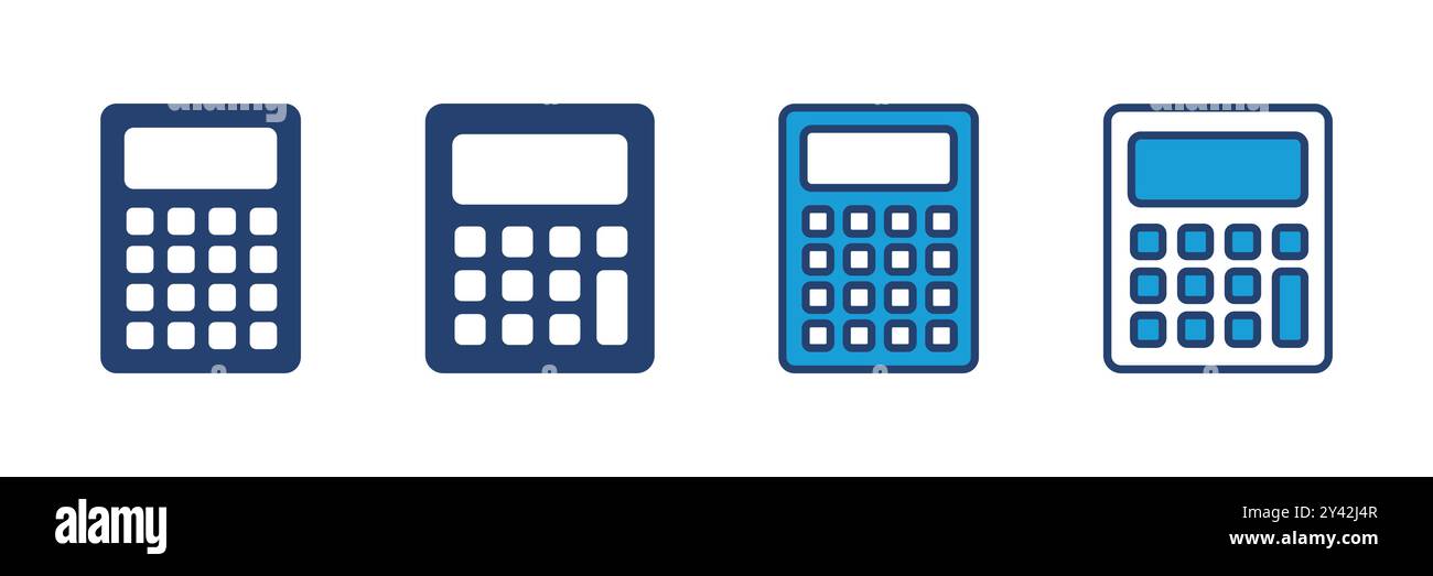 Calculator icon vector. Accounting calculator icon. calculator vector Stock Vector