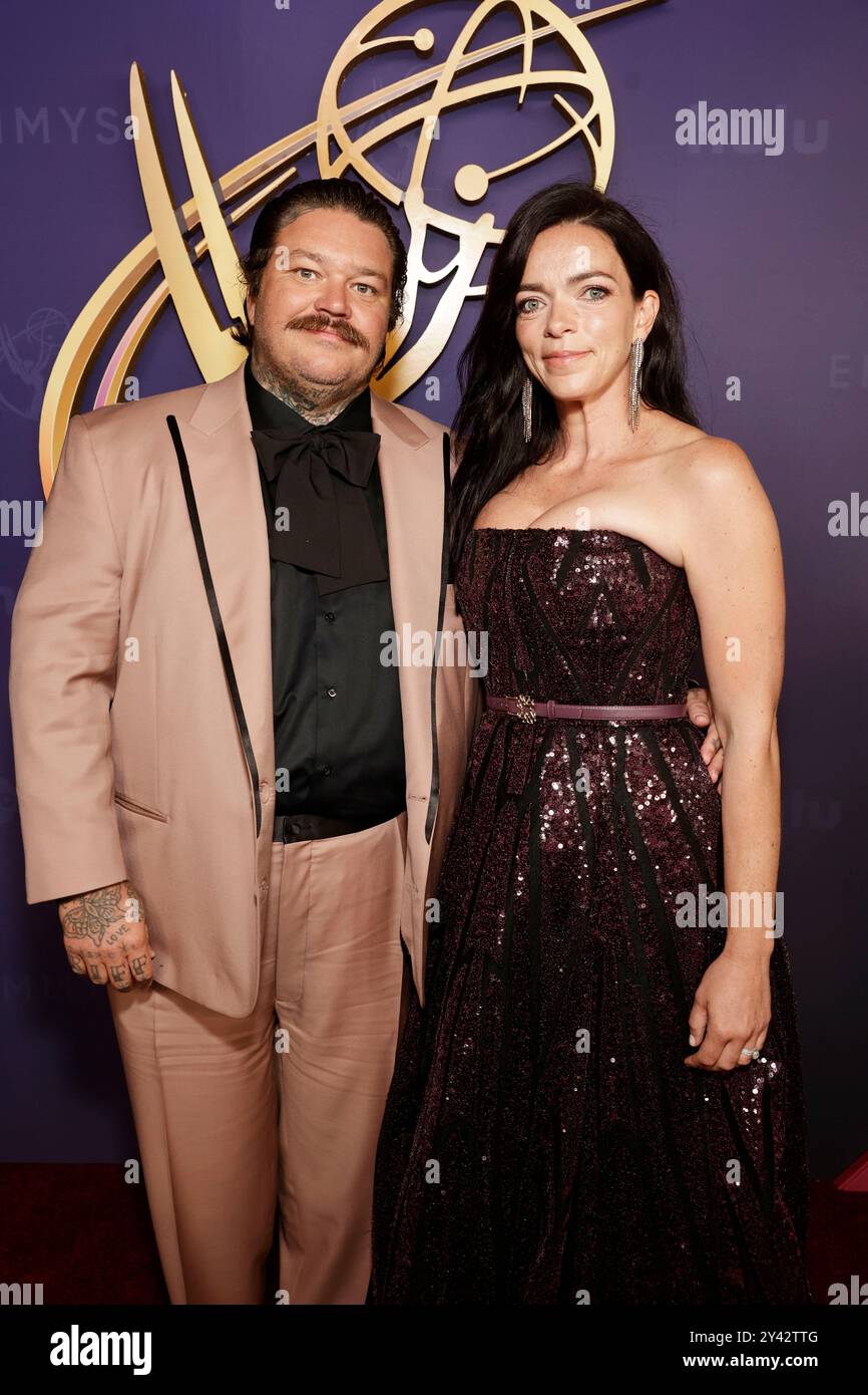 Matty Matheson and Trish Spencer walk the Red Carpet at the 76th Emmy ...