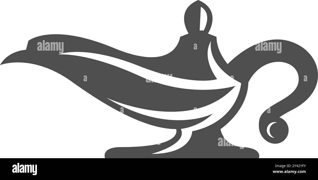 Magic lamp logo icon design template Stock Vector Image & Art - Alamy