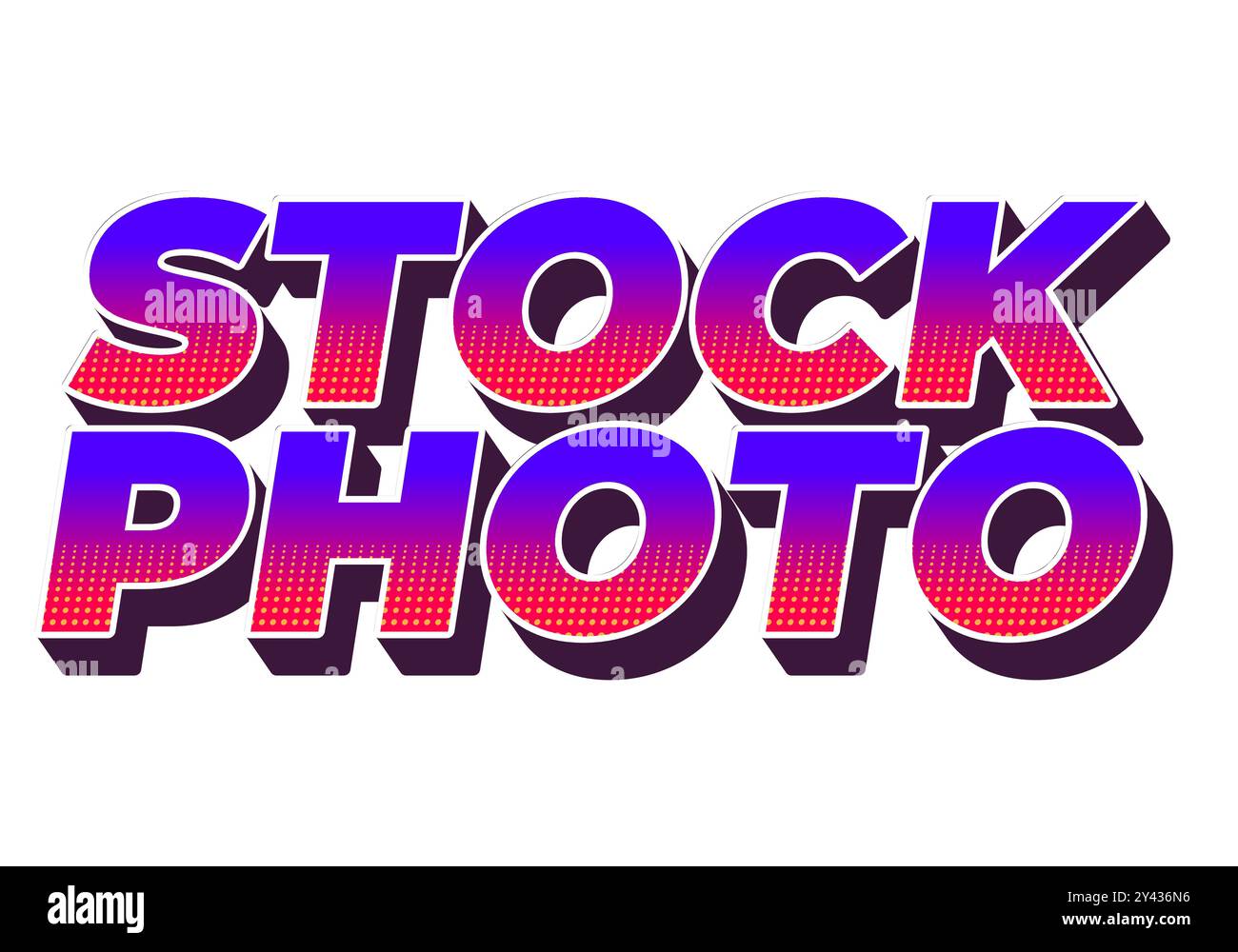 Stock photo. Text effect design in 3D style with modern colors Stock ...