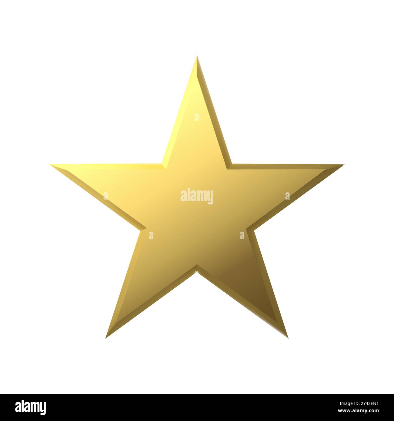 3D Golden star on white background Vector illustration Stock Vector ...
