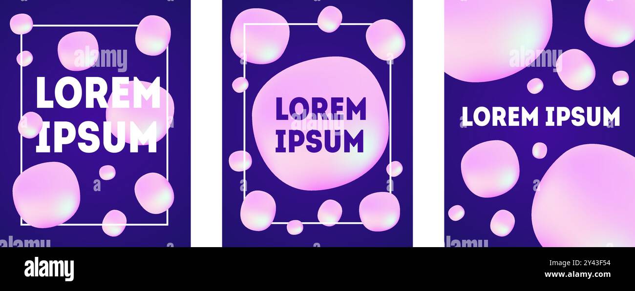Modern abstract covers set Stock Vector