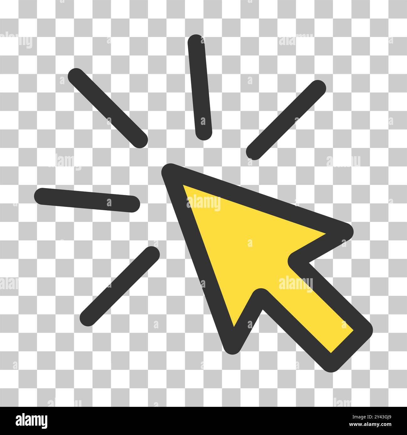 Click icon arrow mouse, web button cursor. Digital design vector ...
