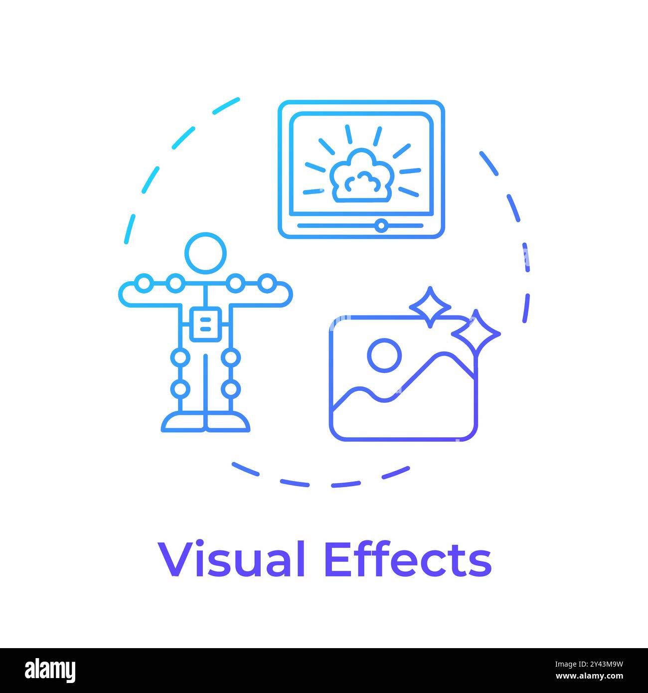 Visual effects multi color concept icon Stock Vector Image & Art - Alamy