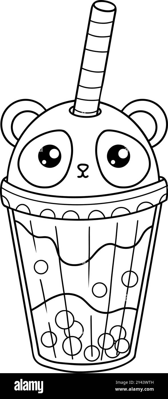 Bubble Tea Drawing For Kids